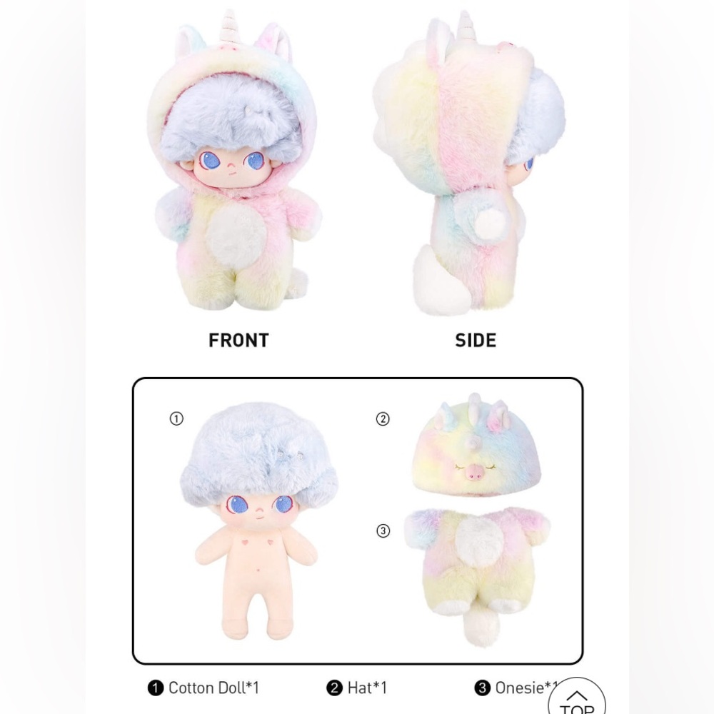 Pop Mart Dimoo No One’s Gonna Sleep Tonight Plush Cotton Doll w/Removable Outfit - Picture 10 of 10